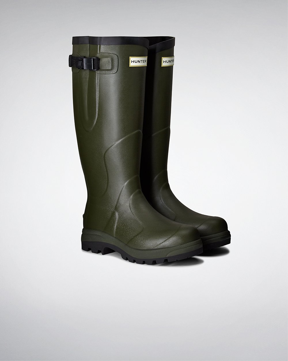 Galochas Altas Hunter Feminina Verde Escuro Oliva - Balmoral Classic - 70TWFIEOV